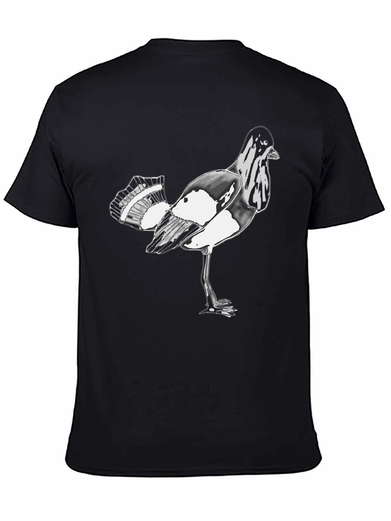 Bird Graphic Black T-Shirt
