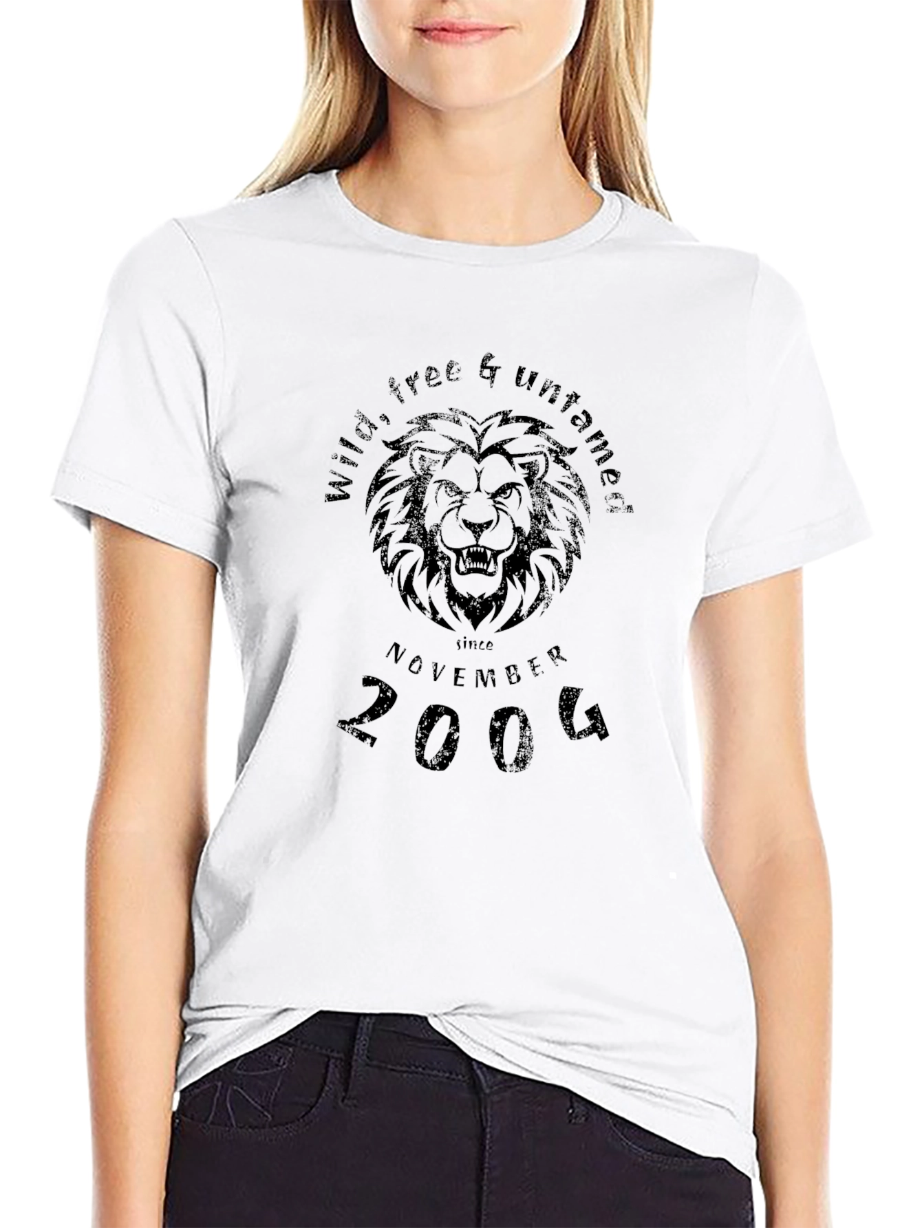 Wild Free & Untamed Lion Graphic Tee