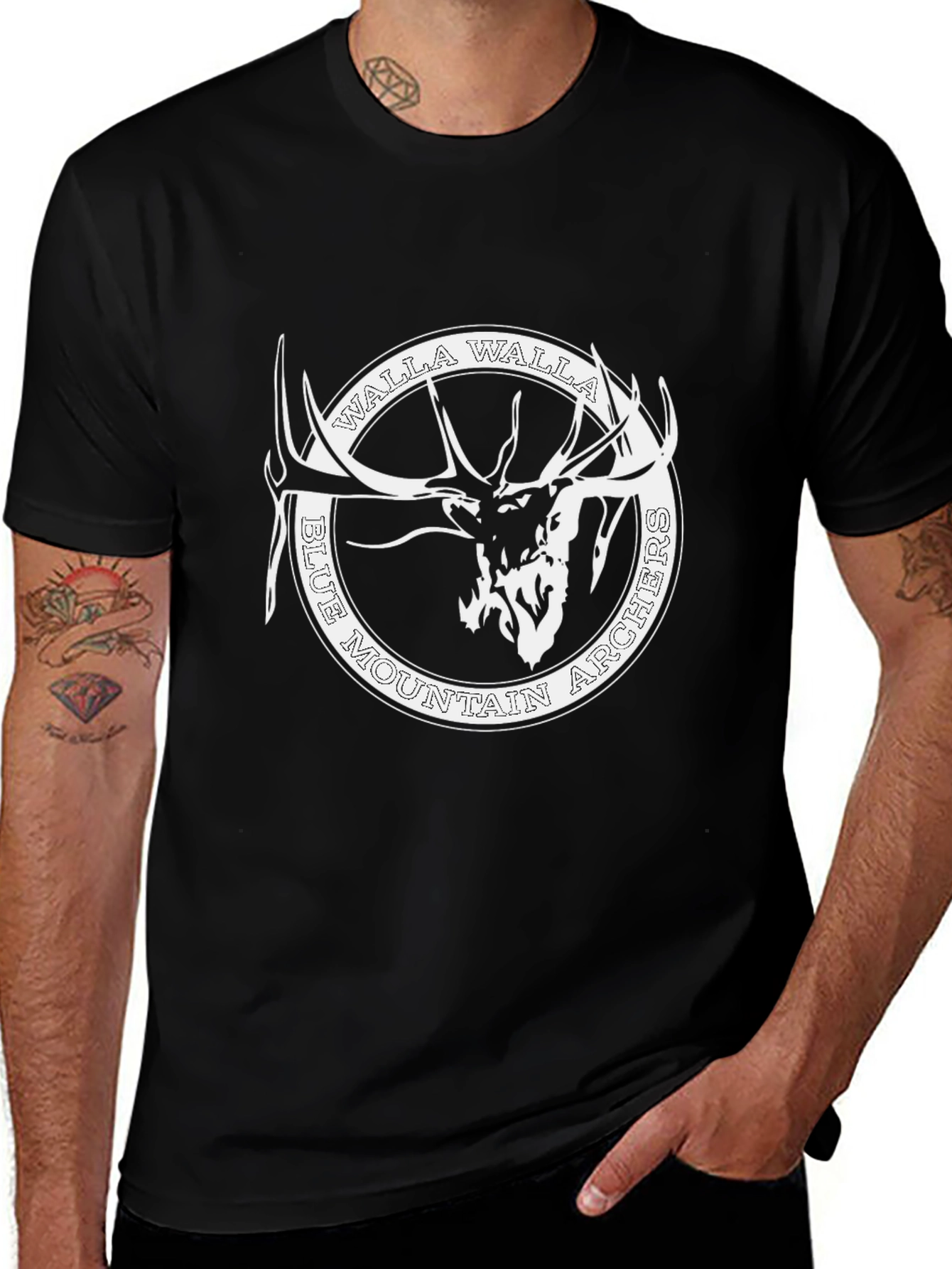 Walla Walla Blue Mountain Archers Black T-Shirt