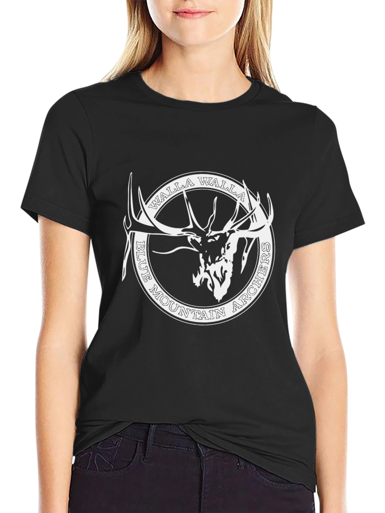 Walla Walla Blue Mountain Archers Black T-Shirt
