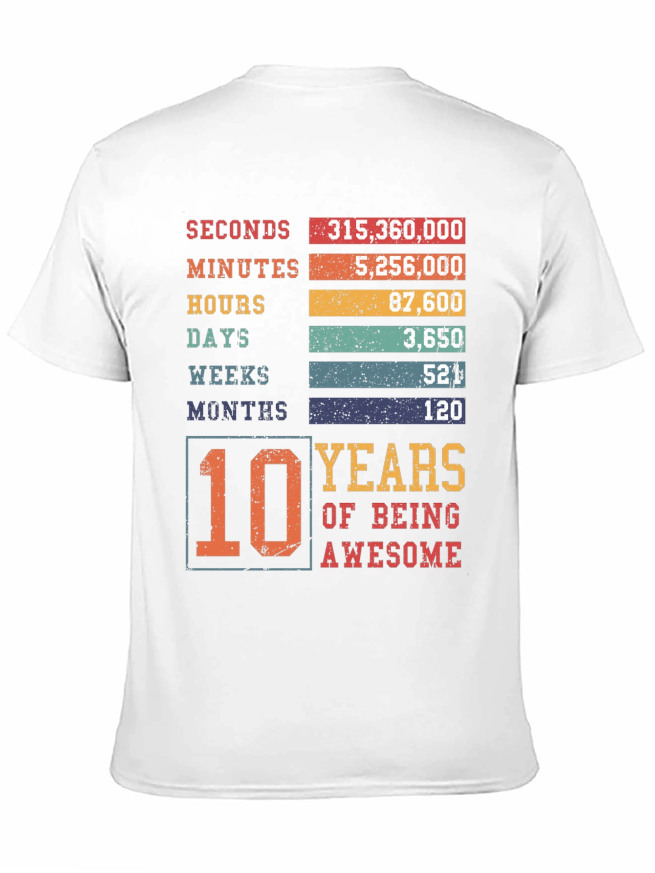 10 Years of Being Awesome T-Shirt