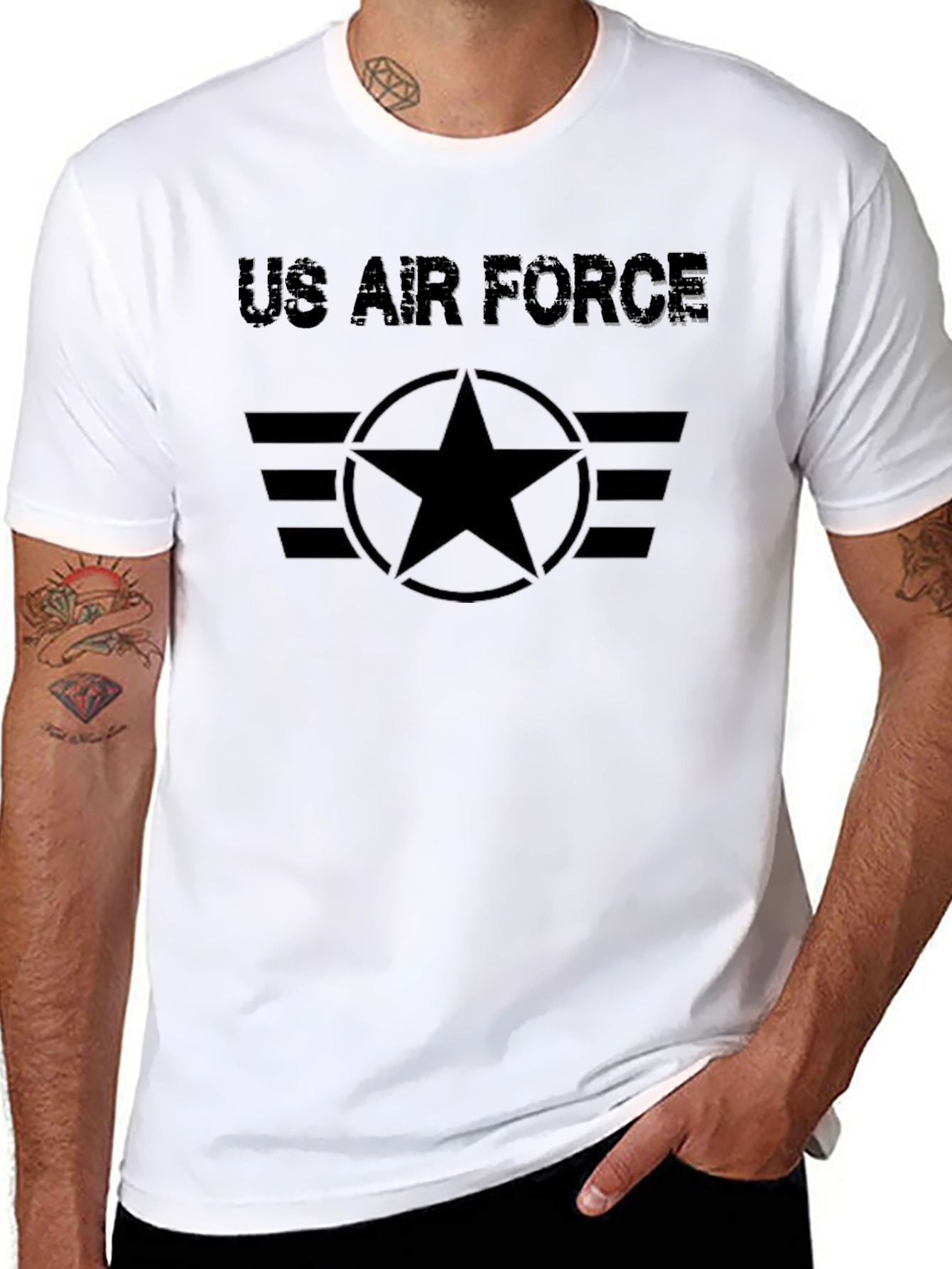 US Air Force Graphic Print T-Shirt