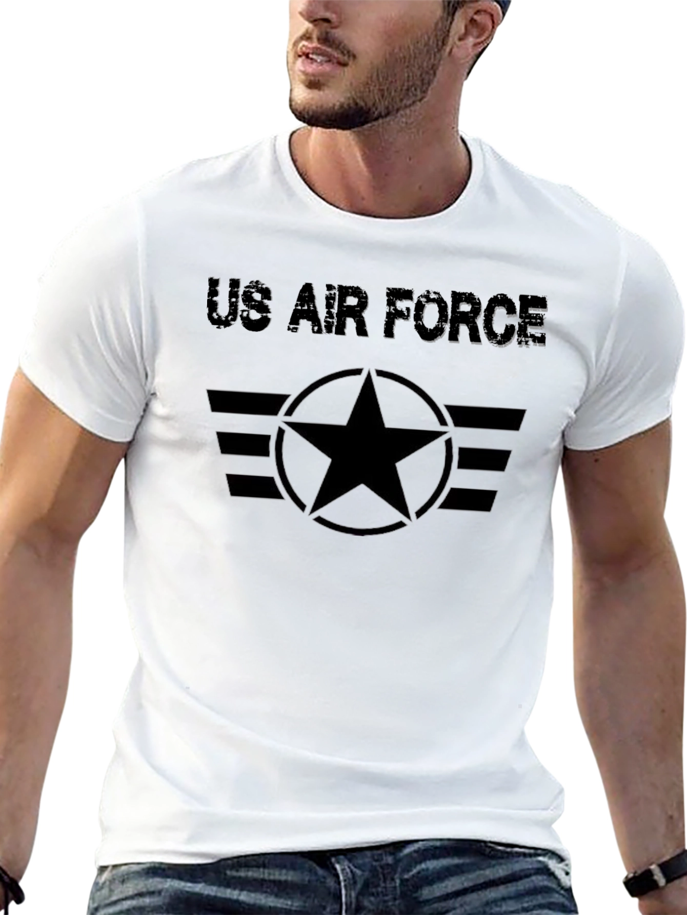 US Air Force Graphic Print T-Shirt