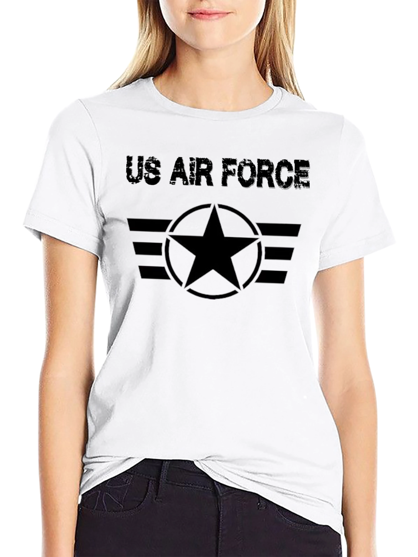 US Air Force Graphic Print T-Shirt
