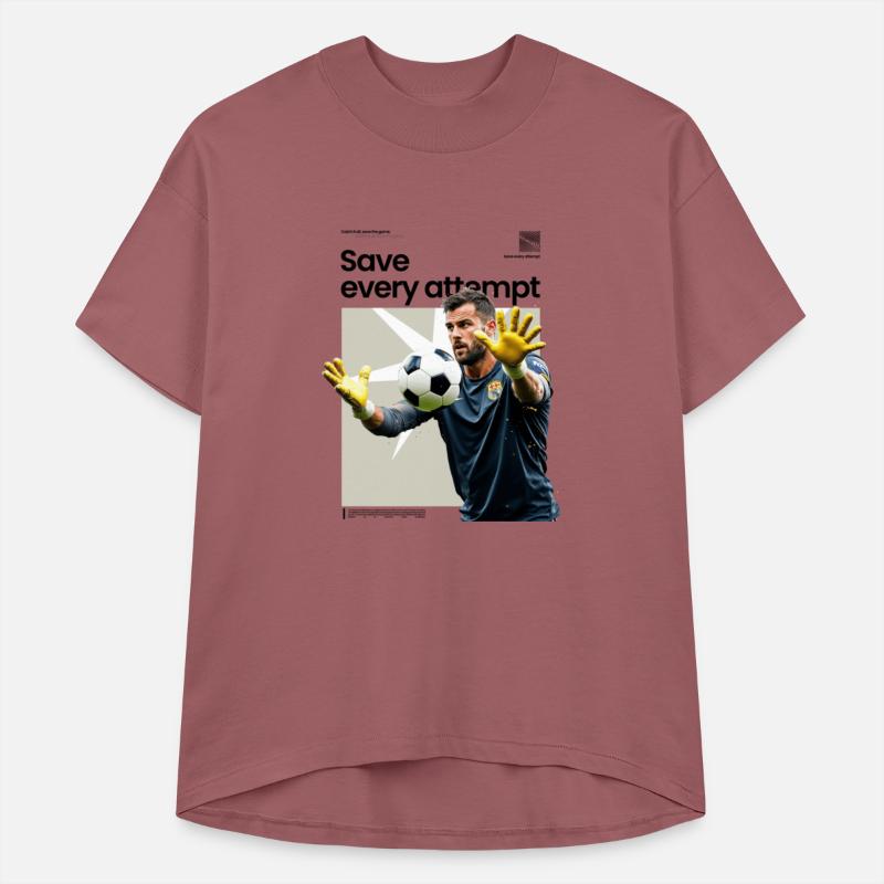 A goalkeeper saving a soccer ball design