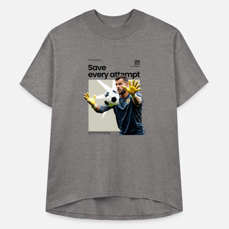 A goalkeeper saving a soccer ball design