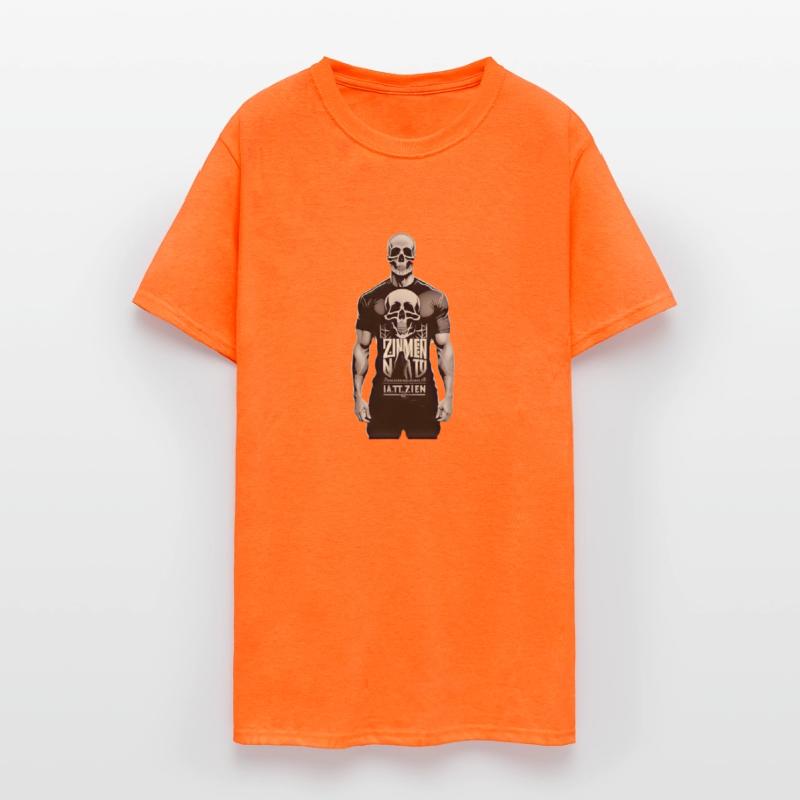 a person held by a skeleton