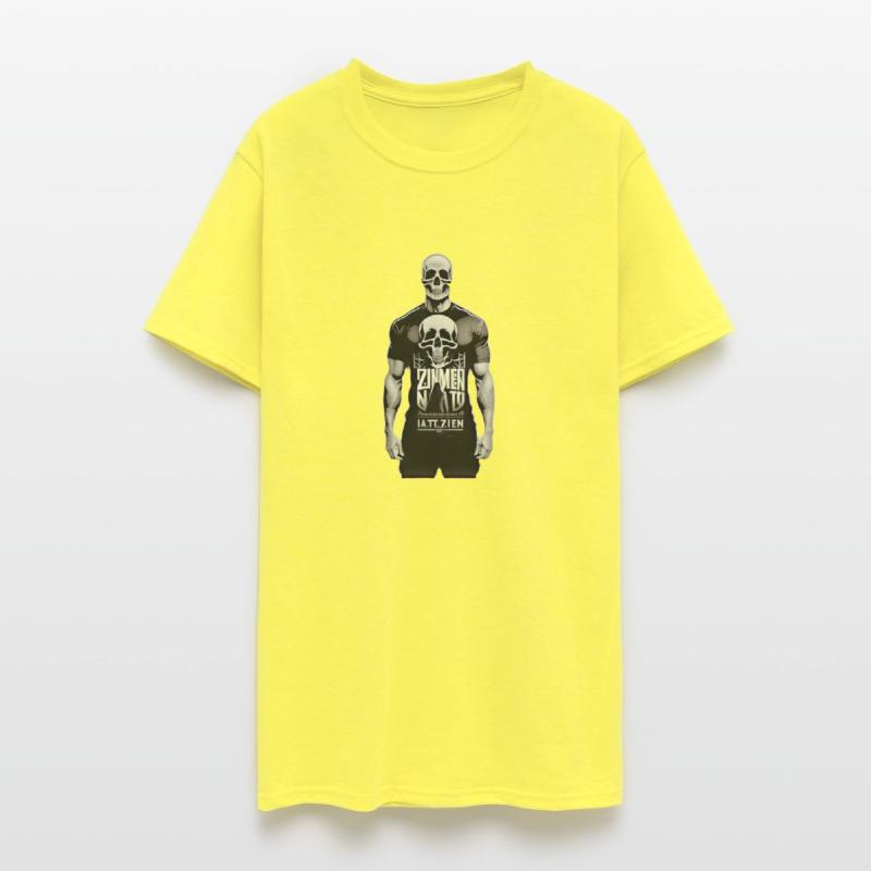 a person held by a skeleton