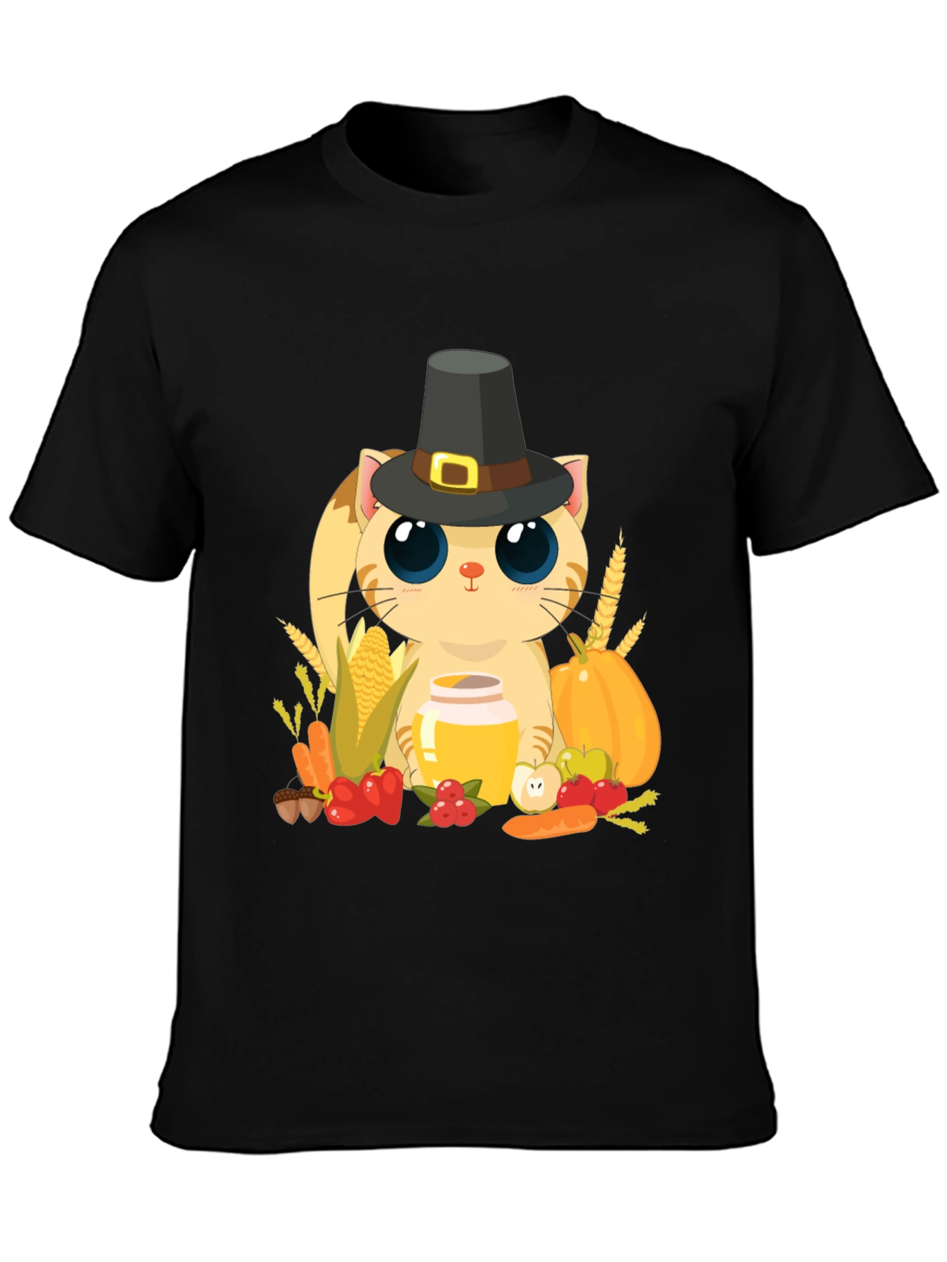 Thanksgiving Cat T-Shirt