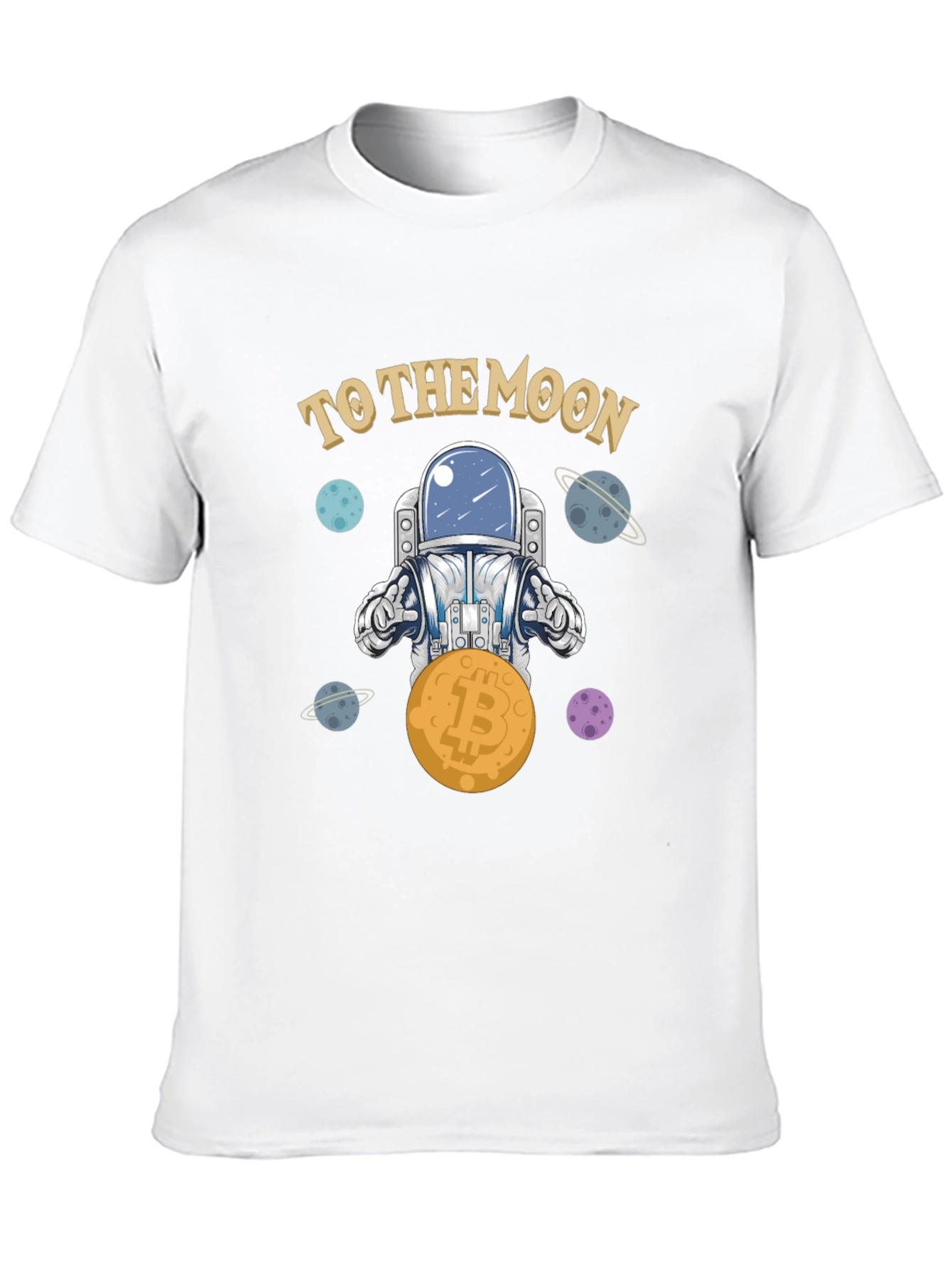 Bitcoin Astronaut T-Shirt - To The Moon Crypto Tee