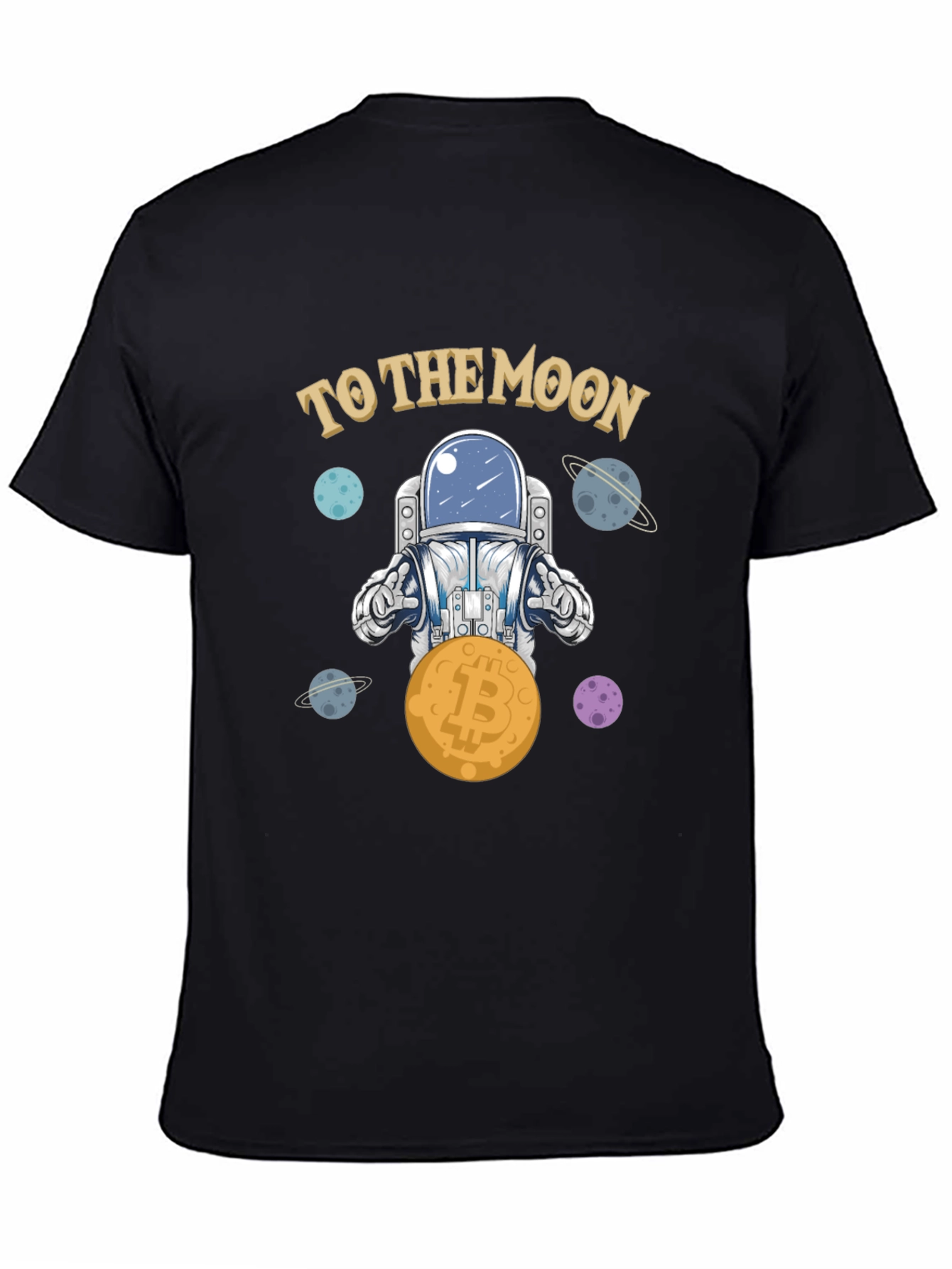 Bitcoin Astronaut T-Shirt - To The Moon Crypto Tee