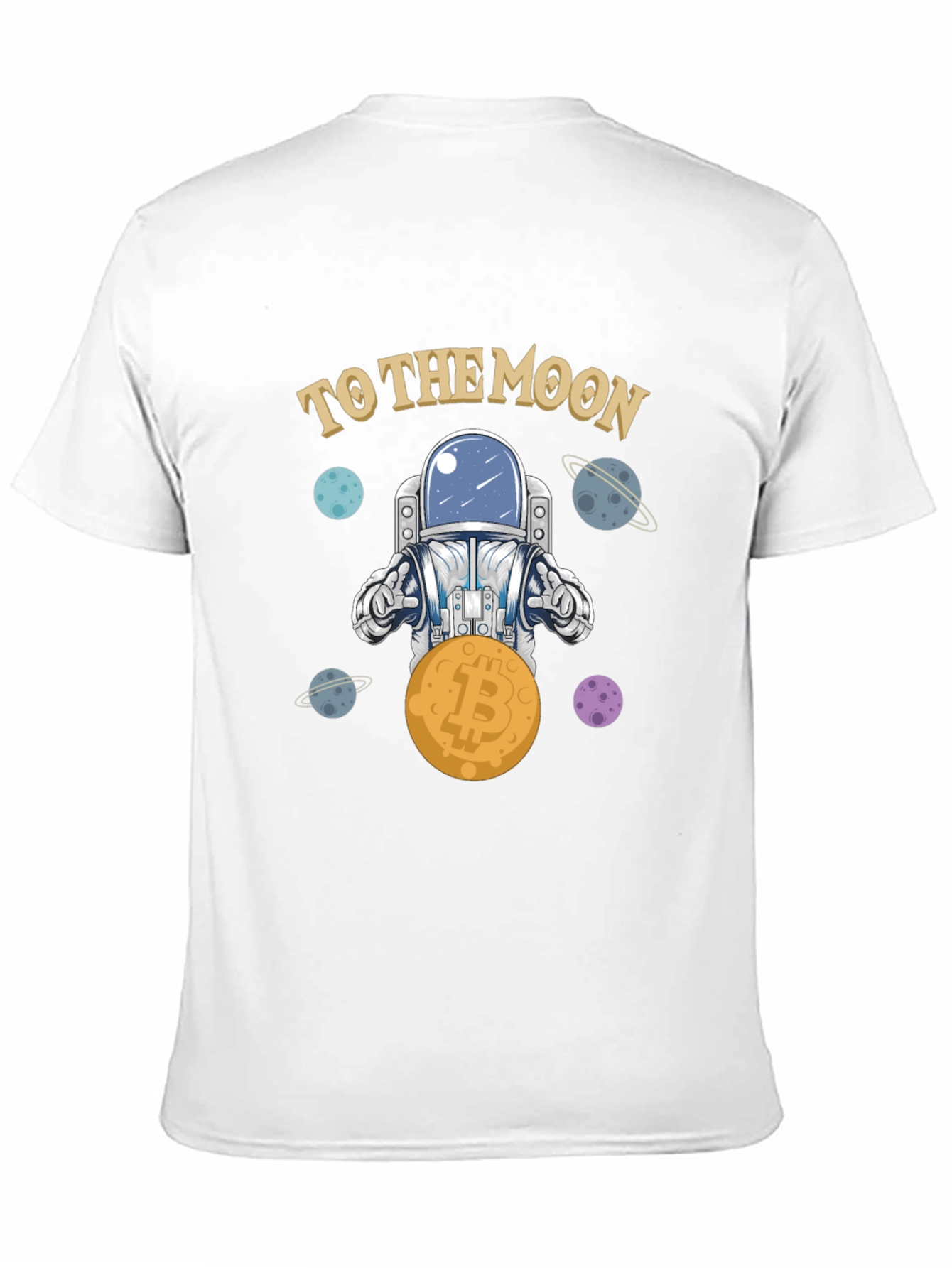 Bitcoin Astronaut T-Shirt - To The Moon Crypto Tee