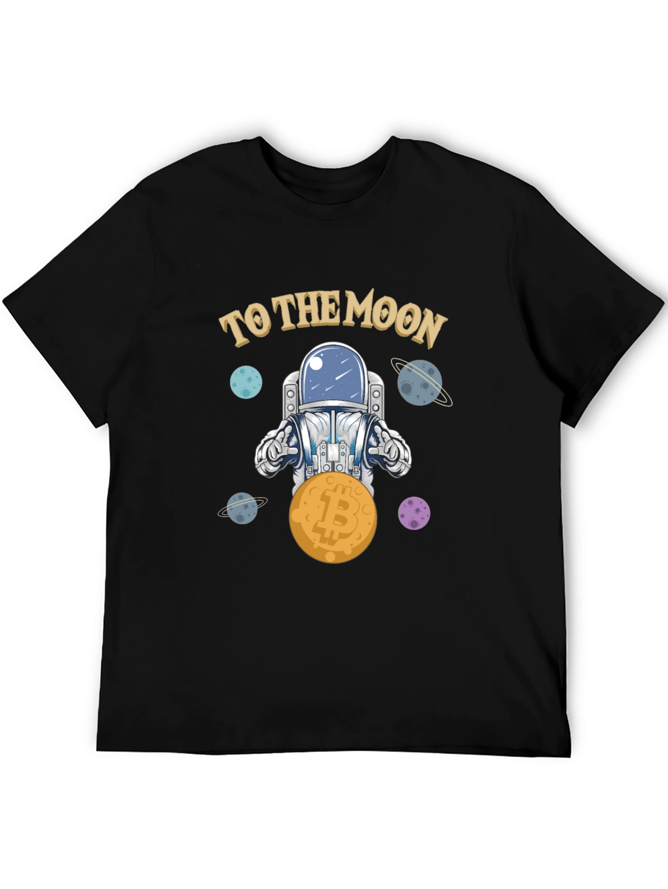 Bitcoin Astronaut T-Shirt - To The Moon Crypto Tee