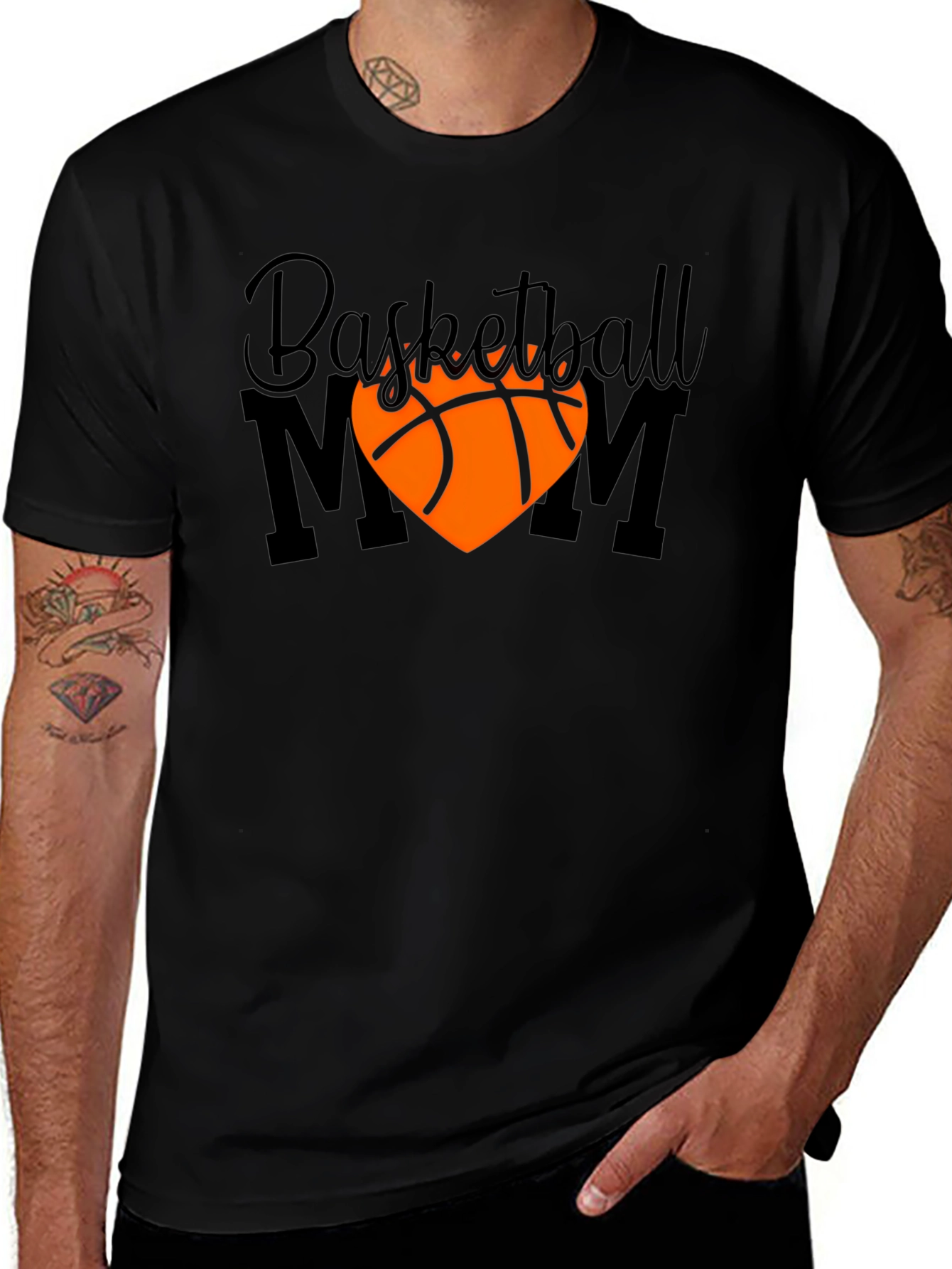 Basketball Mom Graphic T-Shirt