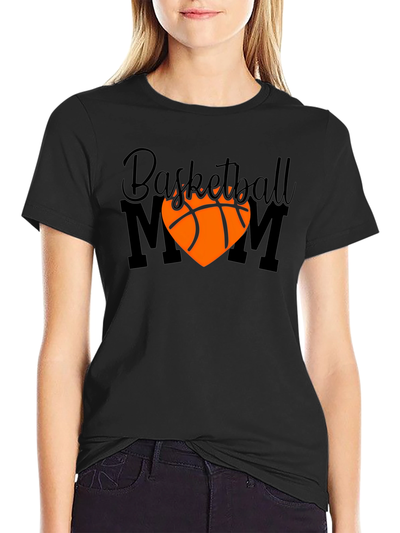 Basketball Mom Graphic T-Shirt