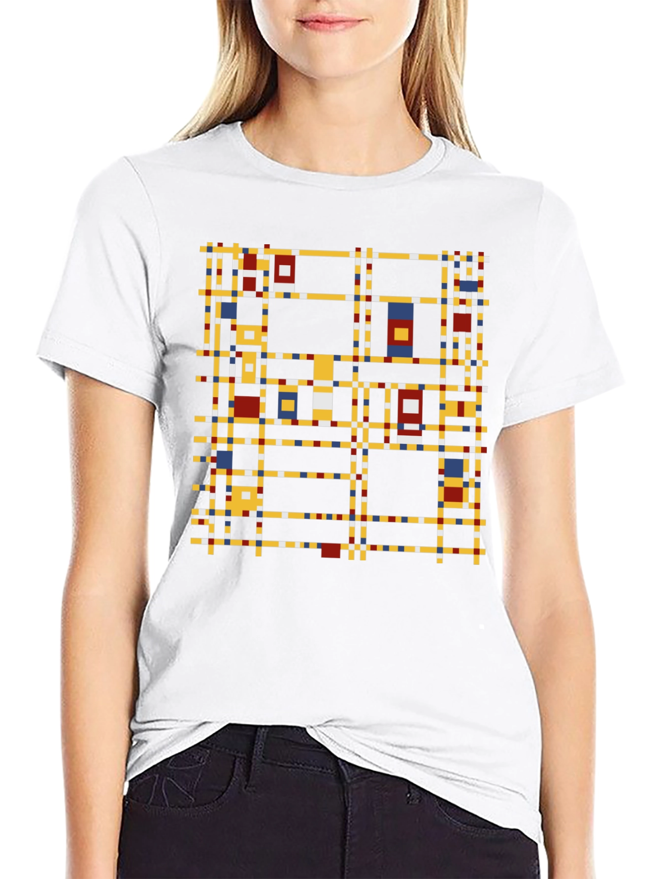 Abstract Pixel Art Graphic T-Shirt