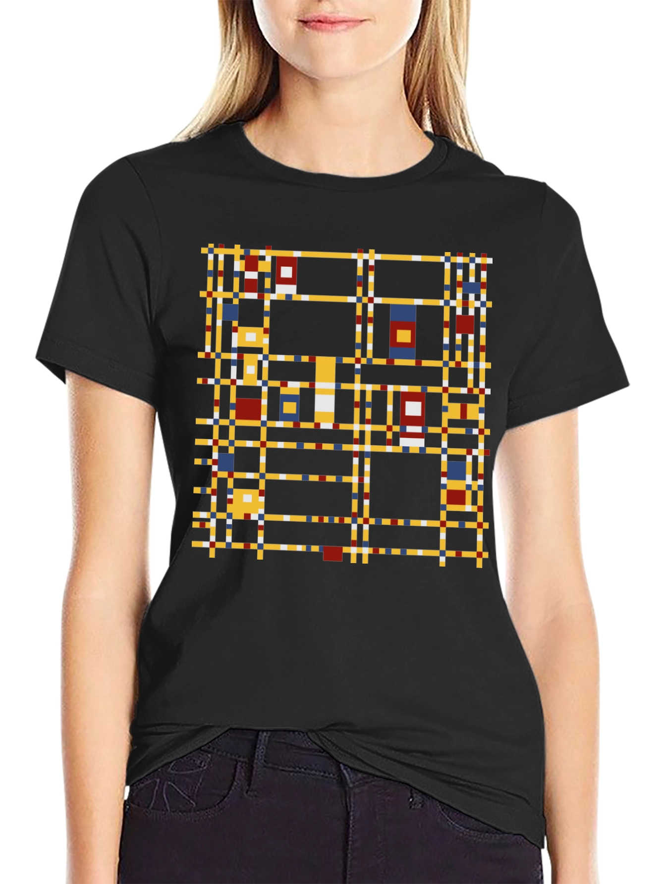 Abstract Pixel Art Graphic T-Shirt