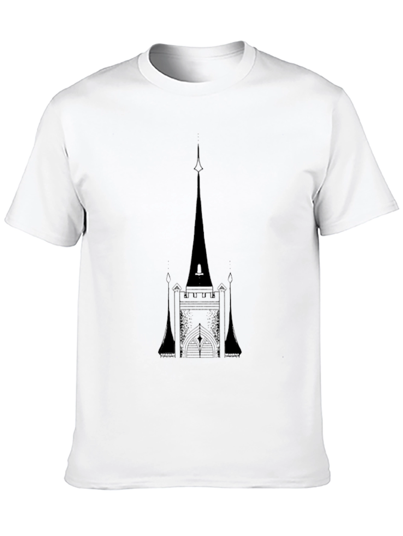 Black Church Tower Graphic Tee