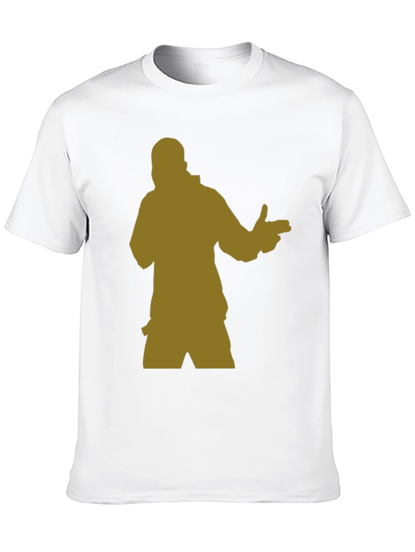 Black T-Shirt with Silhouette Graphic