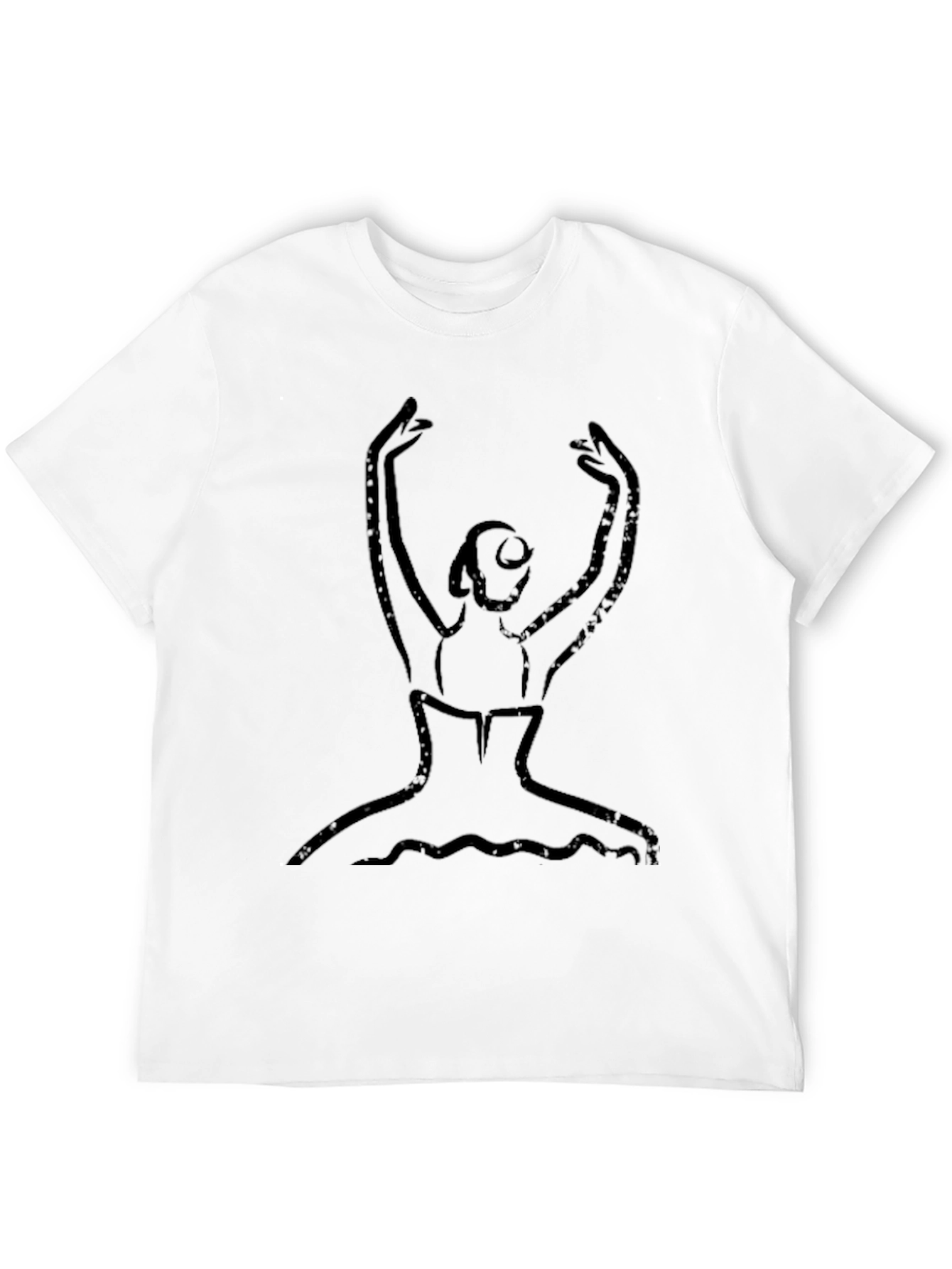 Ballerina Sketch Tee - Artistic Graphic T-Shirt