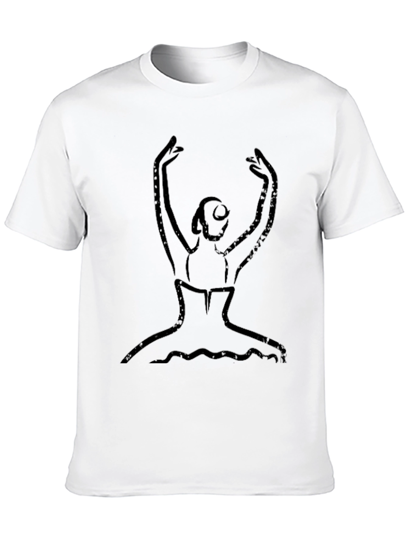 Ballerina Sketch Tee - Artistic Graphic T-Shirt