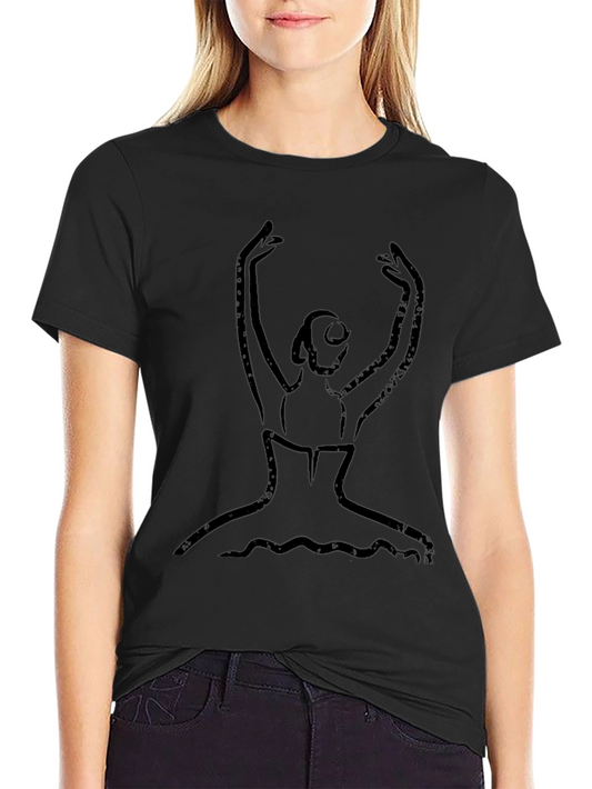 Ballerina Sketch Tee - Artistic Graphic T-Shirt