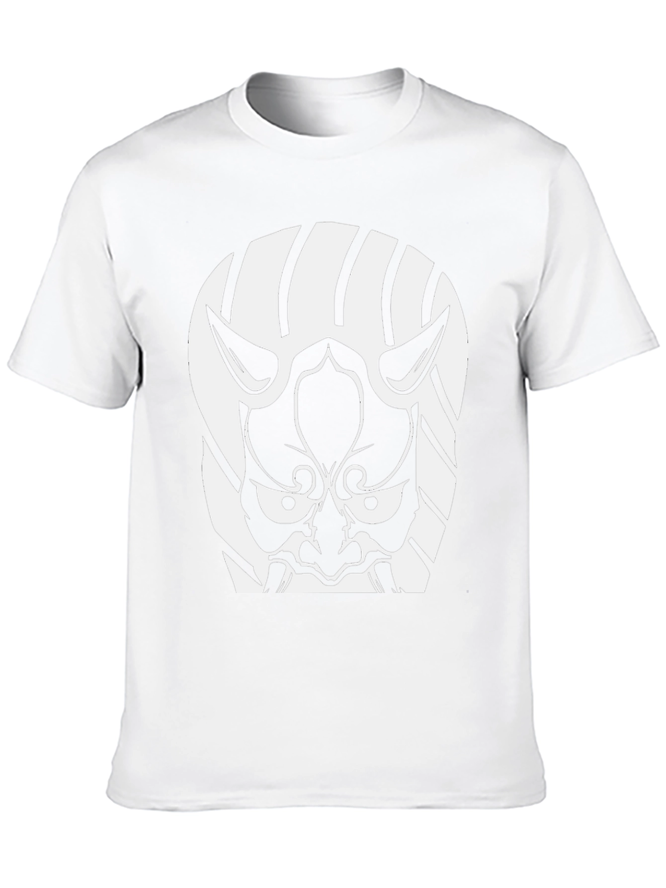 Black Oni Mask T-Shirt - Japanese Demon Graphic Tee