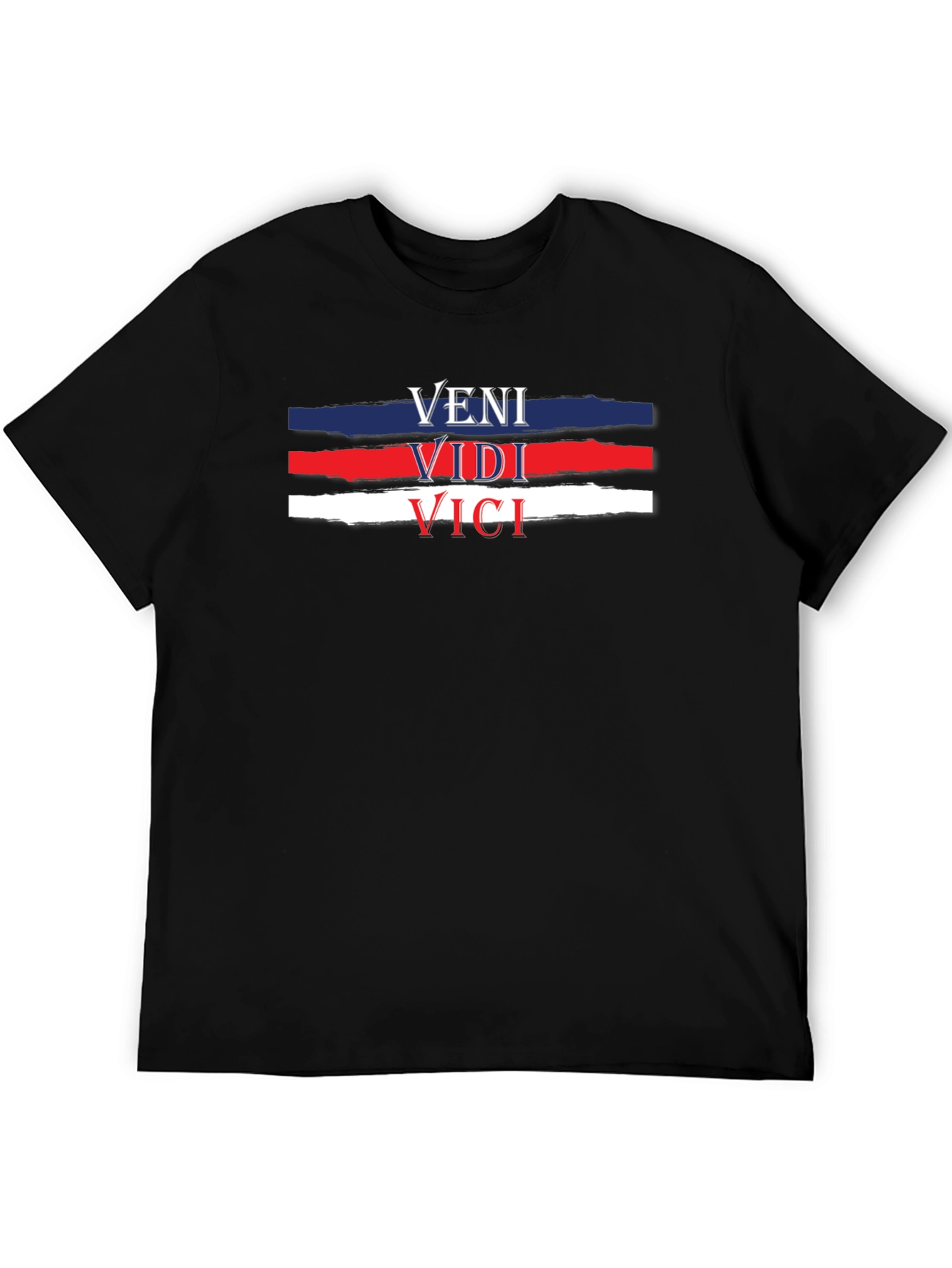 Veni Vidi Vici T-Shirt - Black Cotton Tee