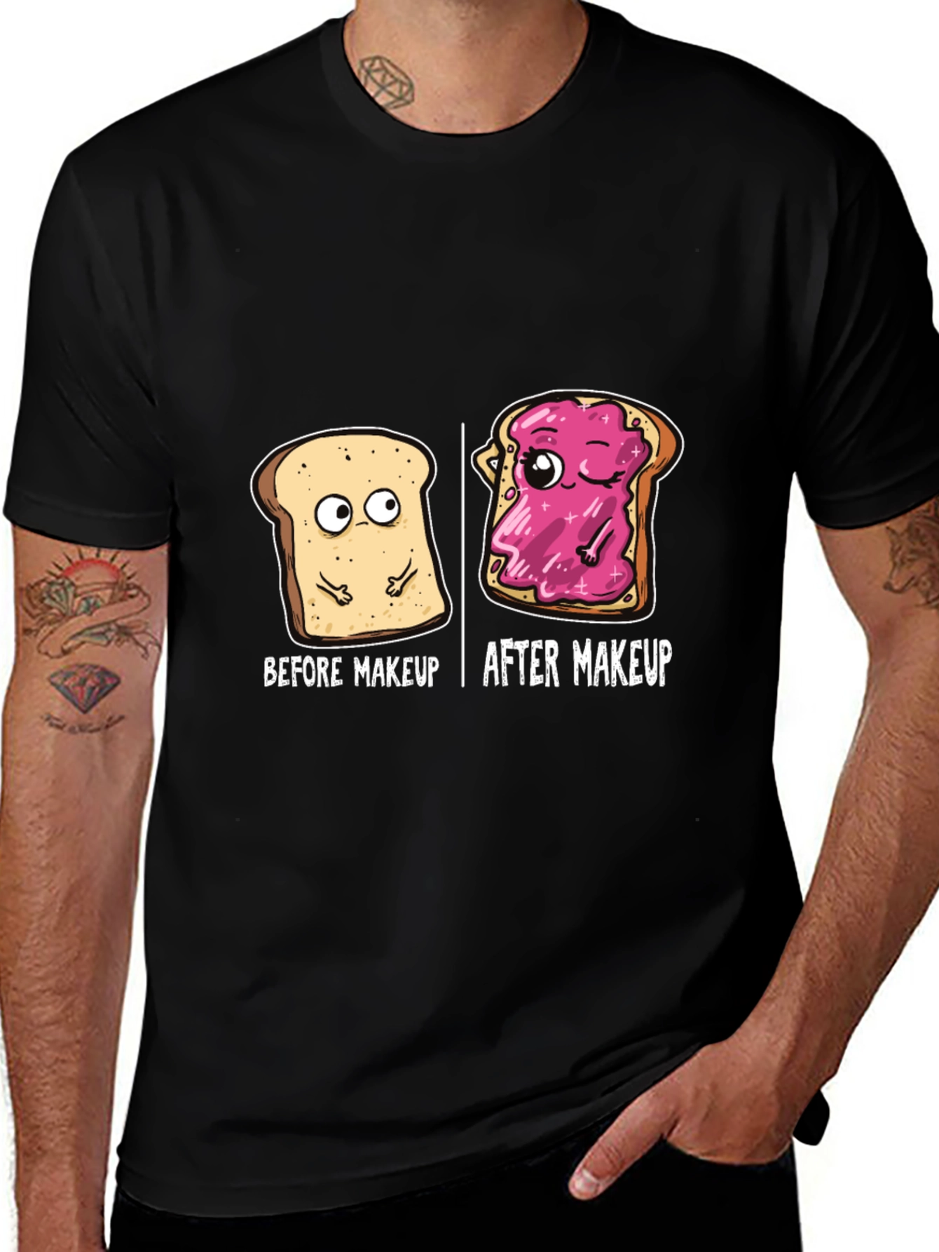Before and After Makeup T-Shirt