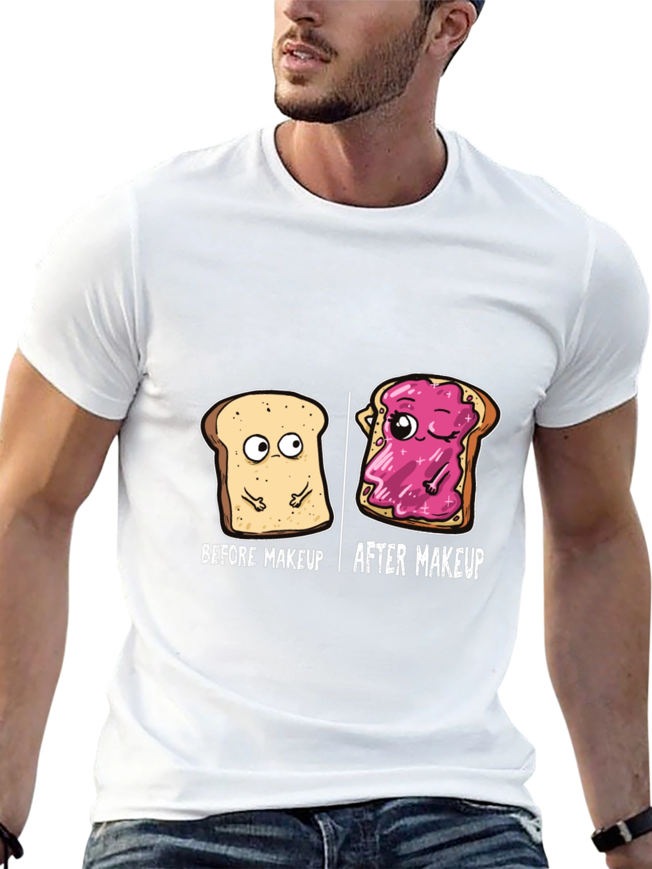Before and After Makeup T-Shirt