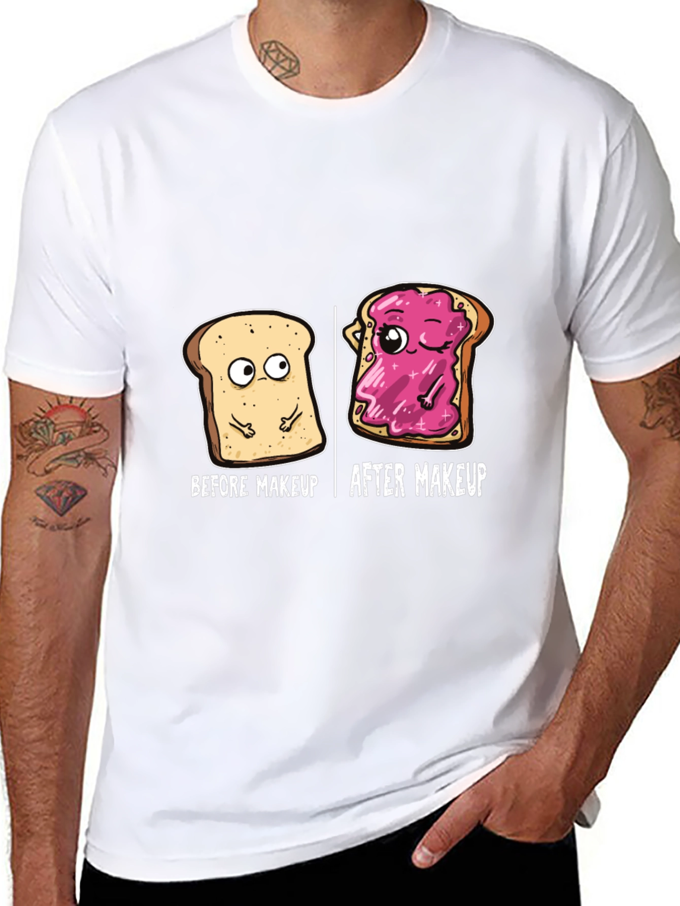 Before and After Makeup T-Shirt