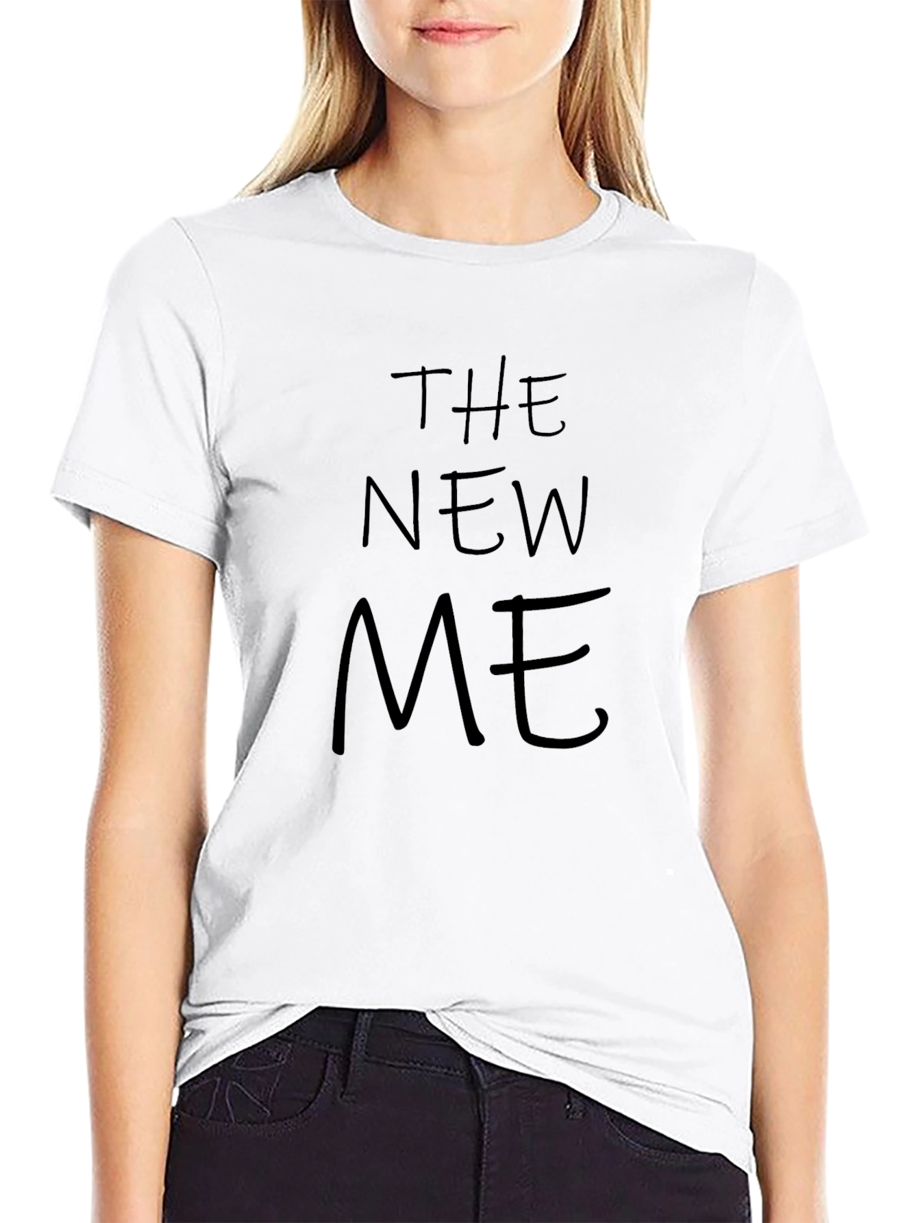 The New Me Black Crewneck T-Shirt