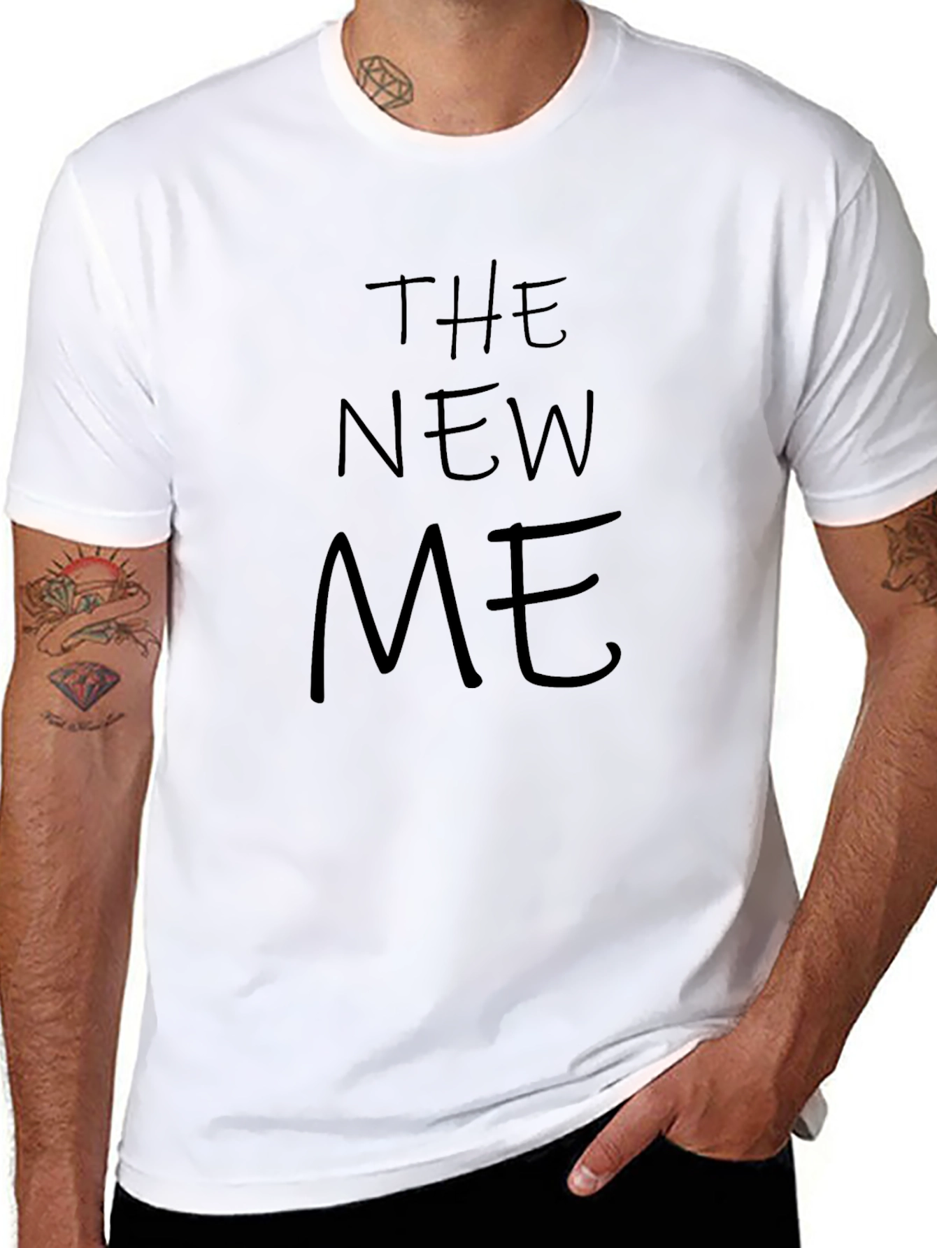 The New Me Black Crewneck T-Shirt