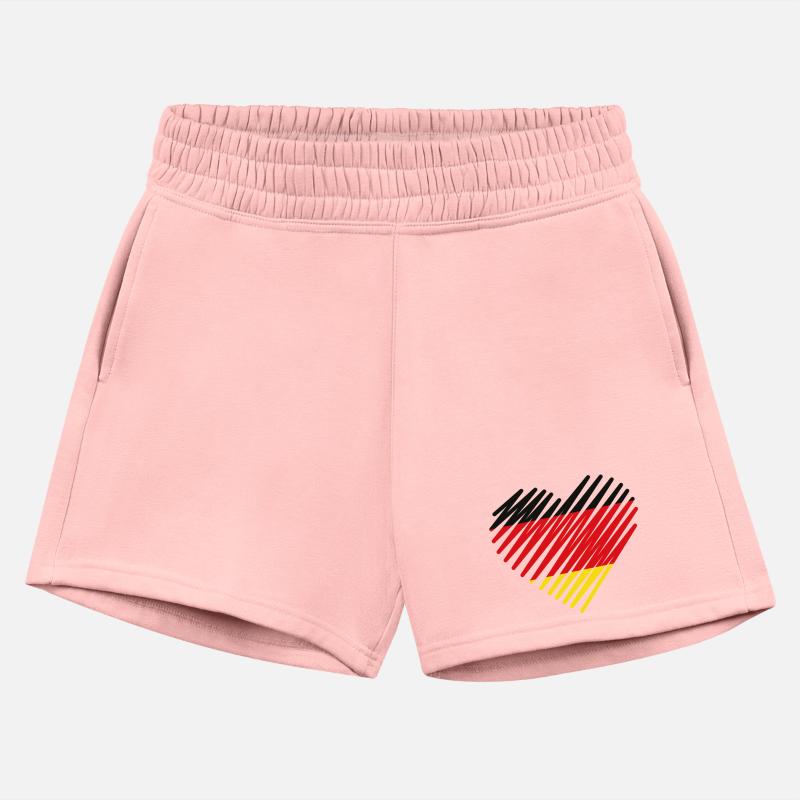 Abstract German Flag Heart Design