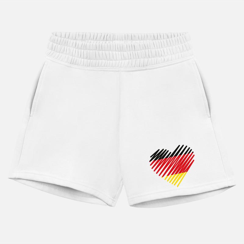Abstract German Flag Heart Design