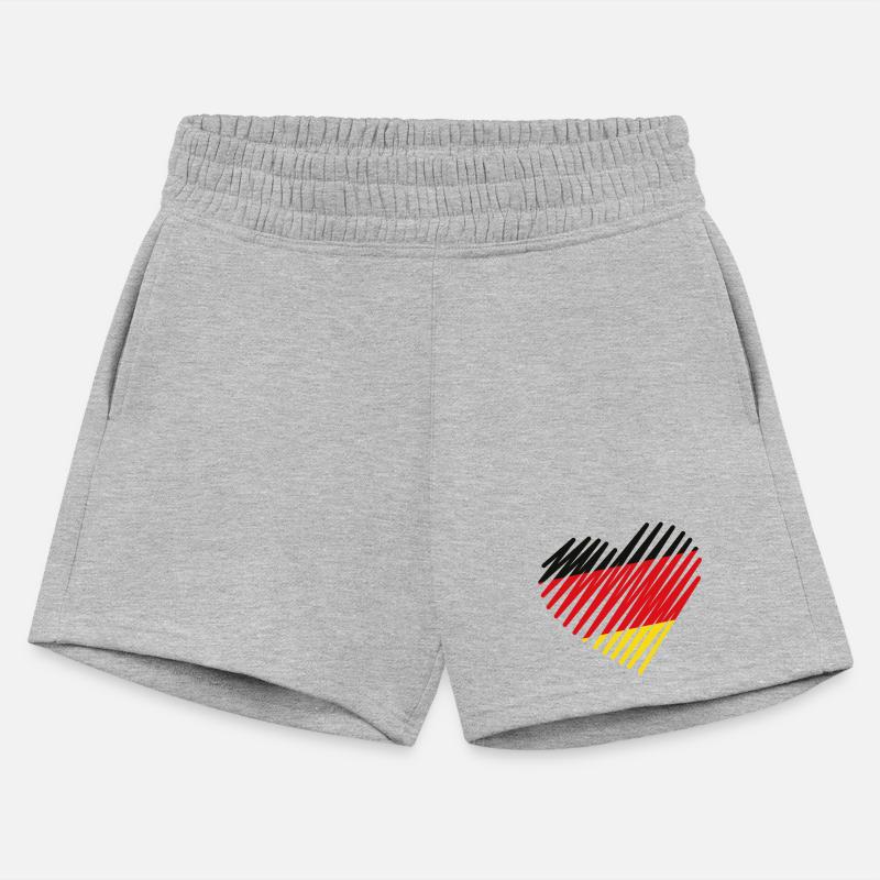 Abstract German Flag Heart Design