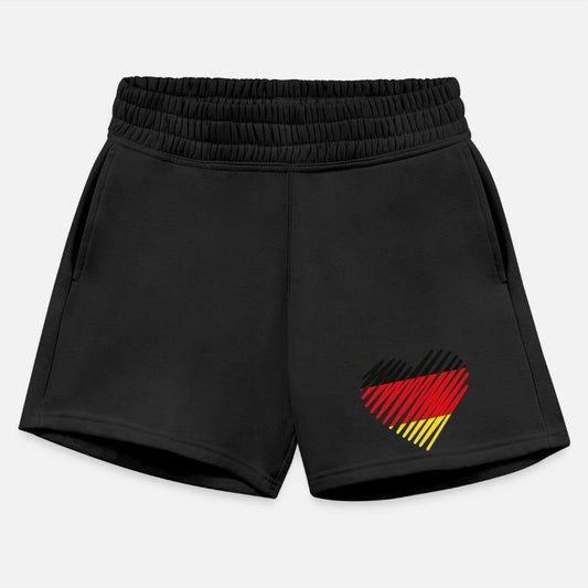 Abstract German Flag Heart Design