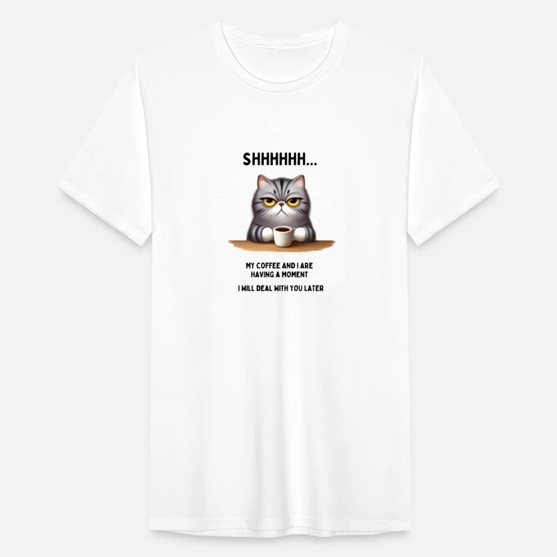 Adorable & Relatable Morning Mood Cat Tee