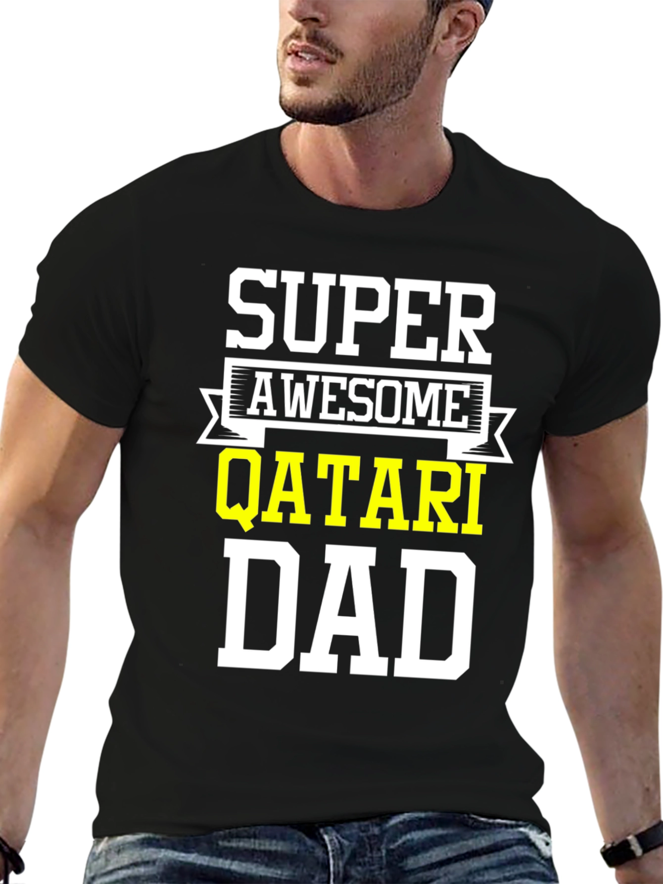 Super Awesome Qatari Dad T-Shirt