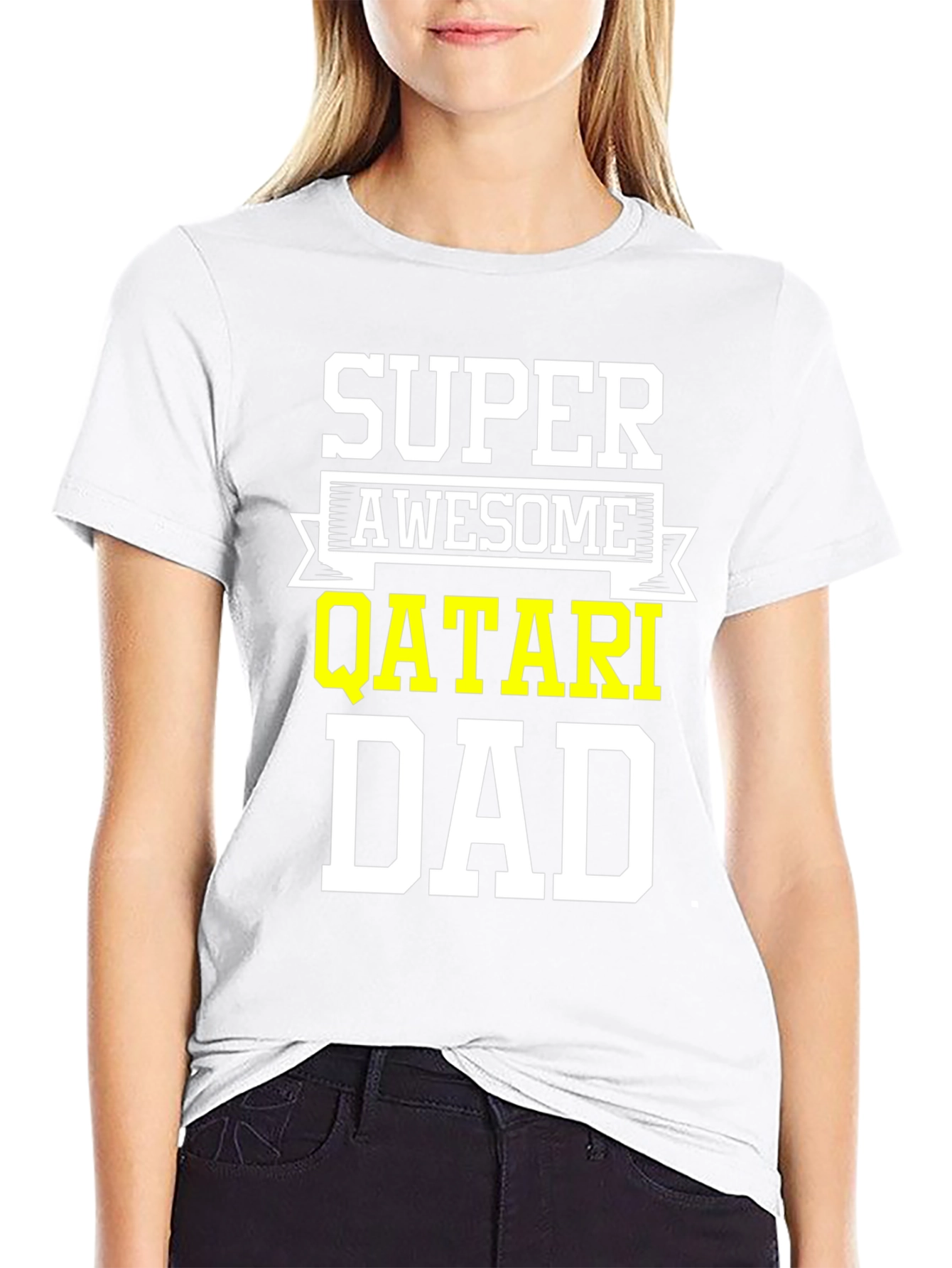 Super Awesome Qatari Dad T-Shirt