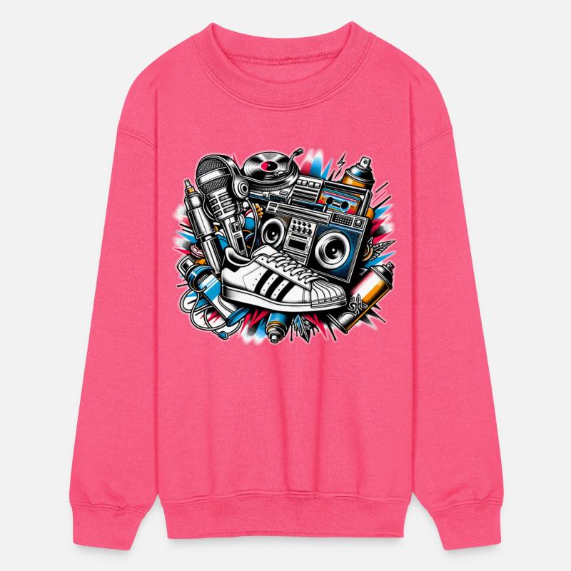 AI 1980s Hip Hop Collage