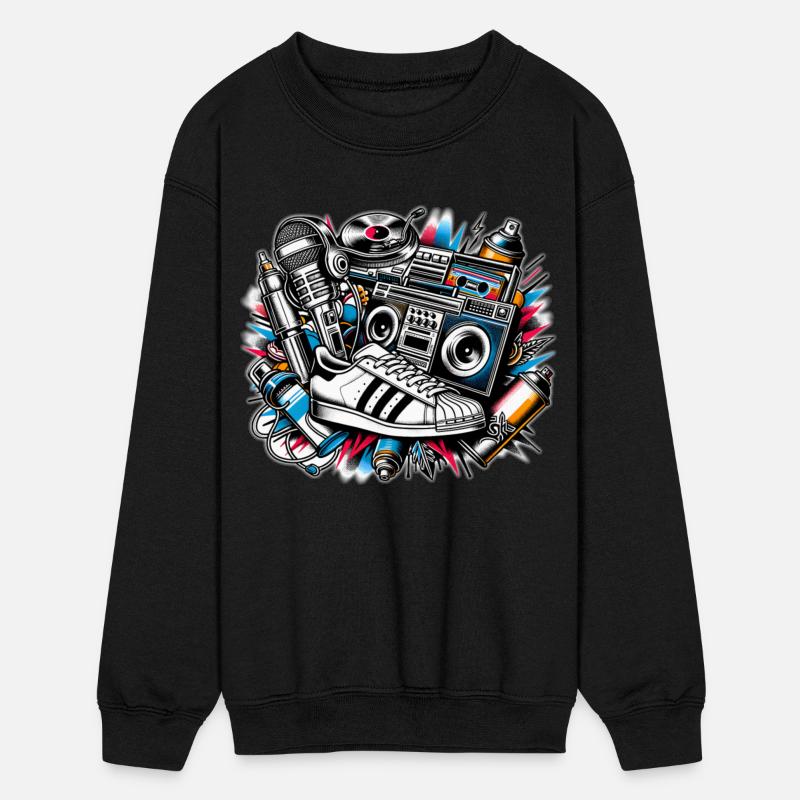 AI 1980s Hip Hop Collage