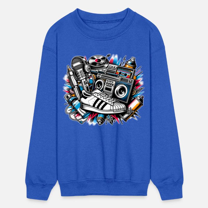 AI 1980s Hip Hop Collage