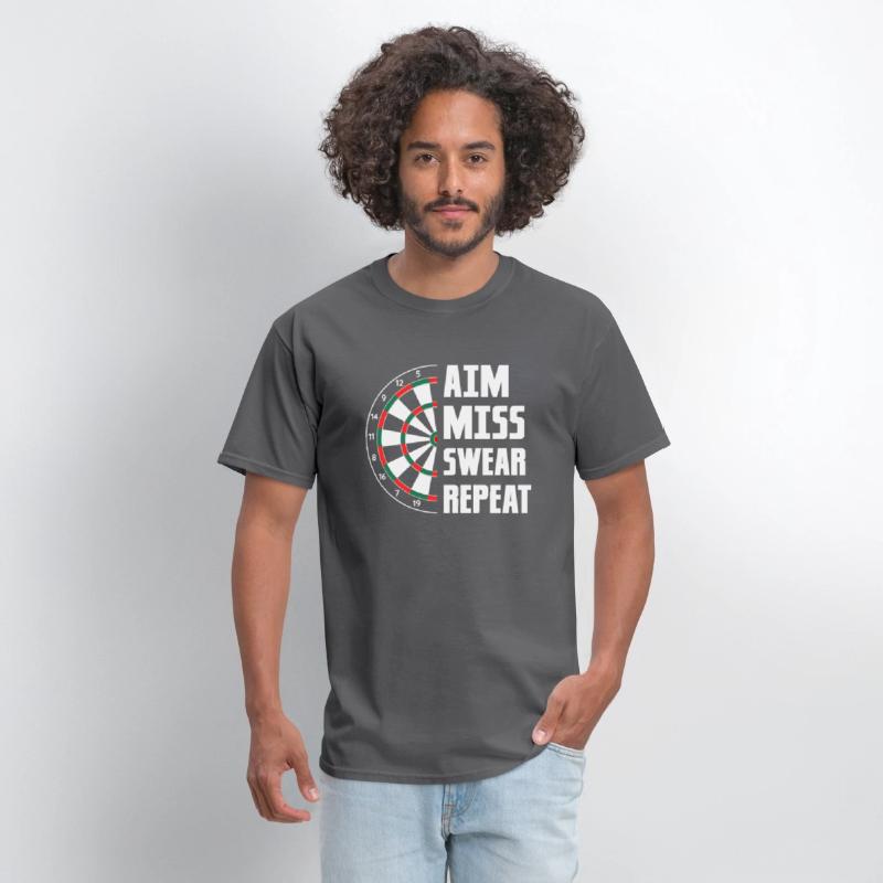 Aim Miss Swear Repeat Dartboard Team Darts