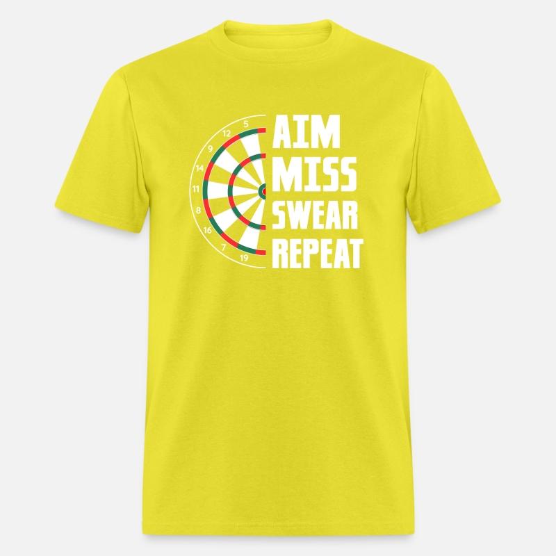 Aim Miss Swear Repeat Dartboard Team Darts