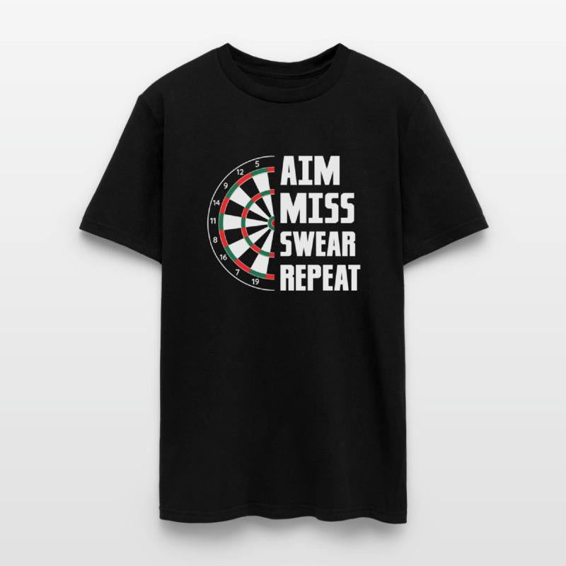 Aim Miss Swear Repeat Dartboard Team Darts