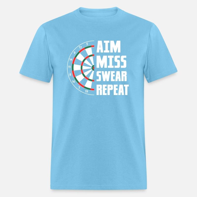 Aim Miss Swear Repeat Dartboard Team Darts