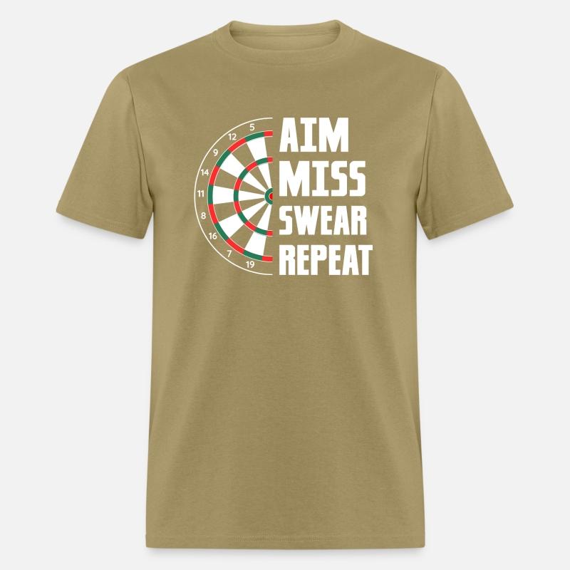 Aim Miss Swear Repeat Dartboard Team Darts