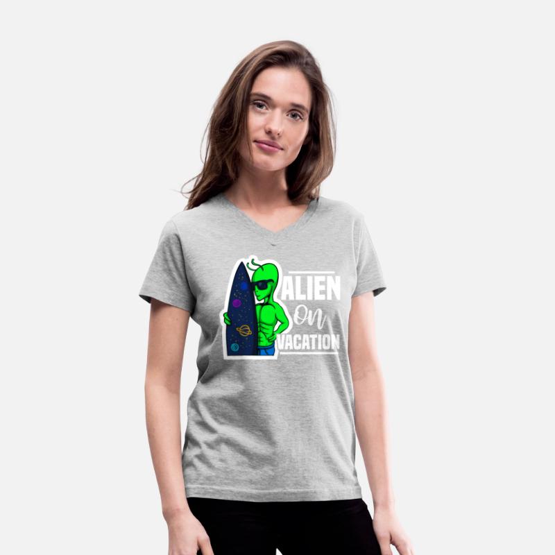 Alien Surf Vacation Beach, Summer Sun Sea Surfers