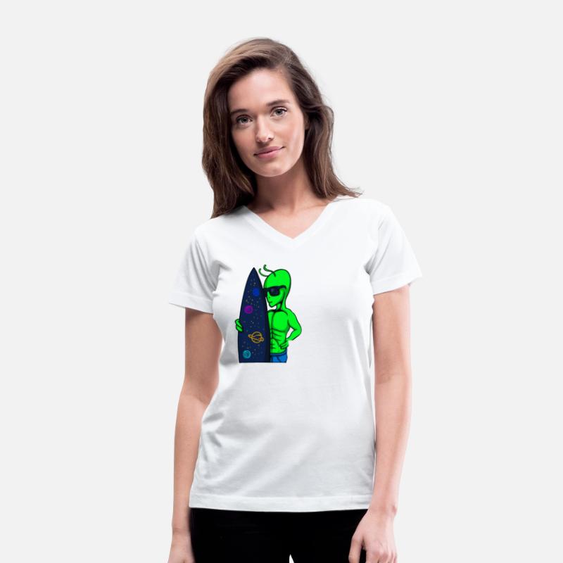 Alien Surf Vacation Beach, Summer Sun Sea Surfers